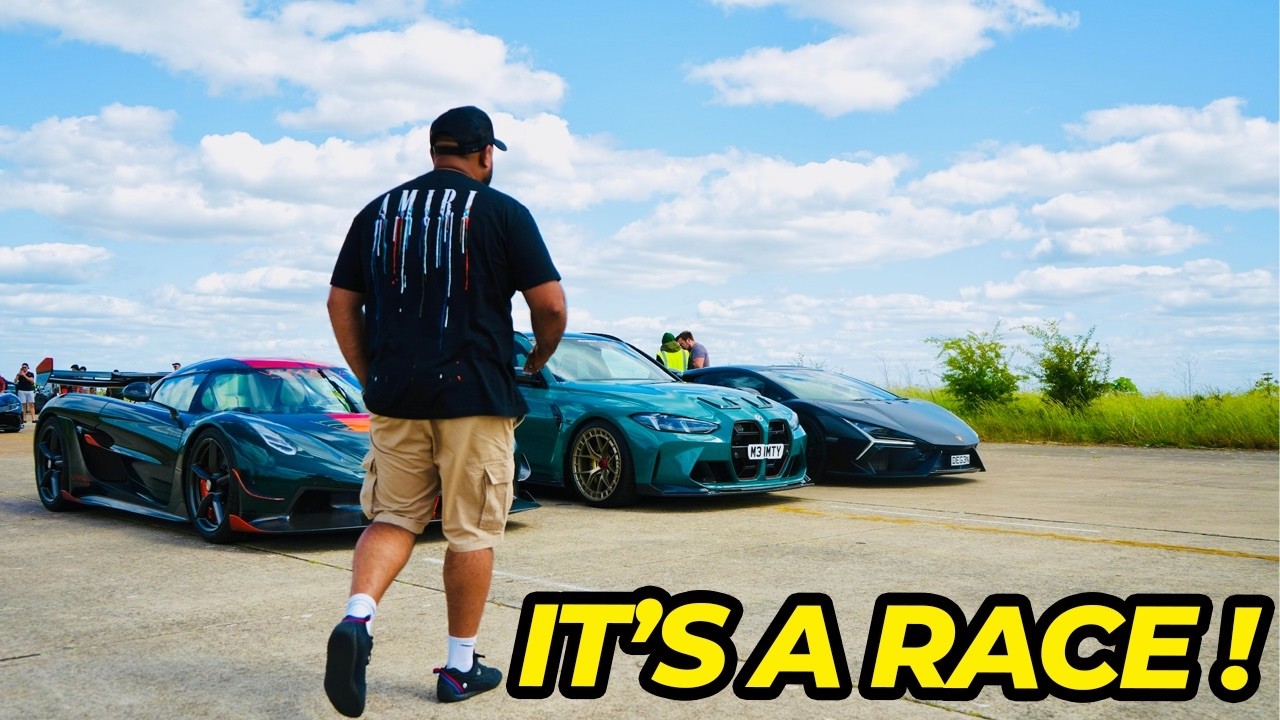 BMW G81 M3 vs Koenigsegg Jesko vs Lamborghini Revuelto | Drag Race