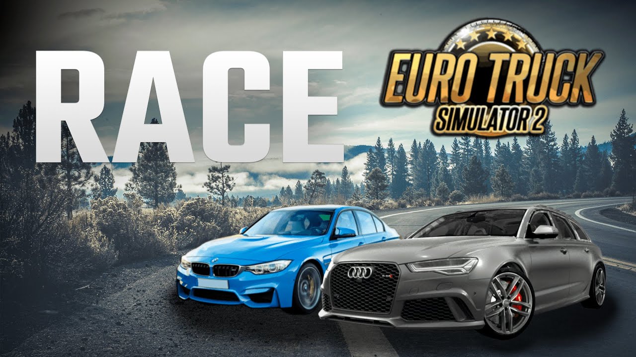 Гонки в Euro Truck Simulator 2 (ETS 2 Montage)