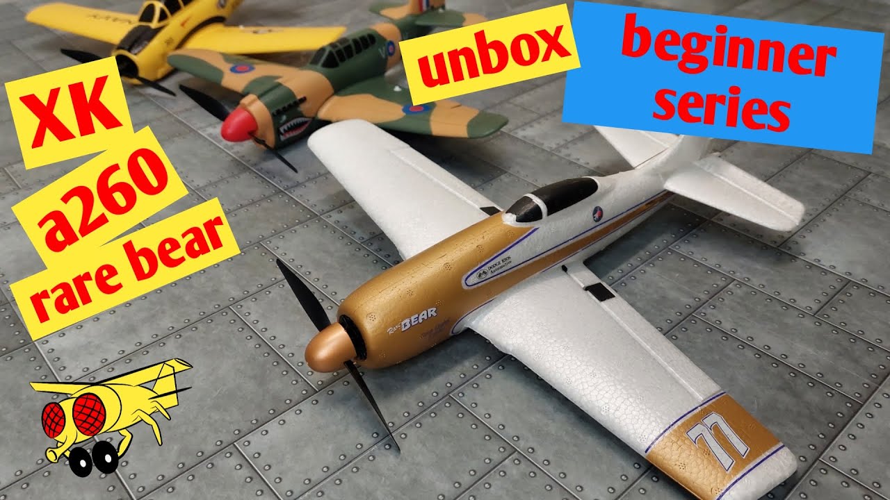 XK A260 Rarebear F8F unboxing & build RTF RC plane EPP WLtoys