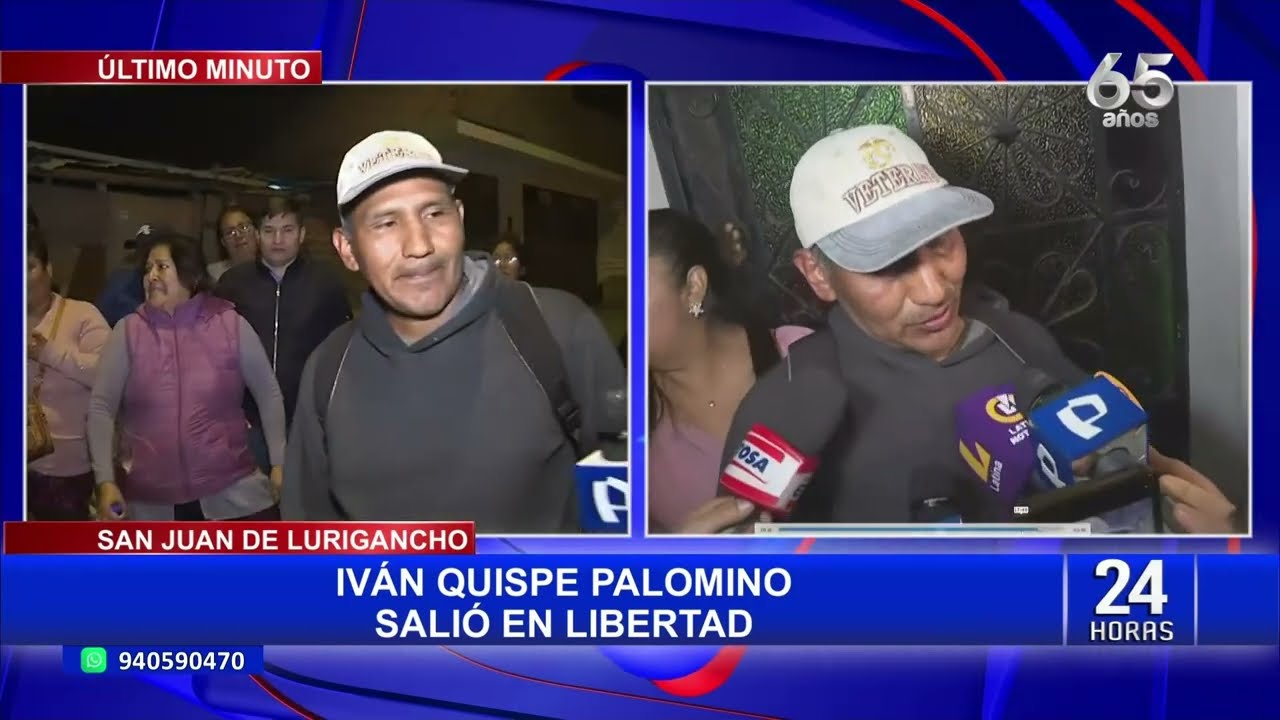 Iván Quispe Palomino es liberado: Poder Judicial aclara que el requisitoriado era otra persona