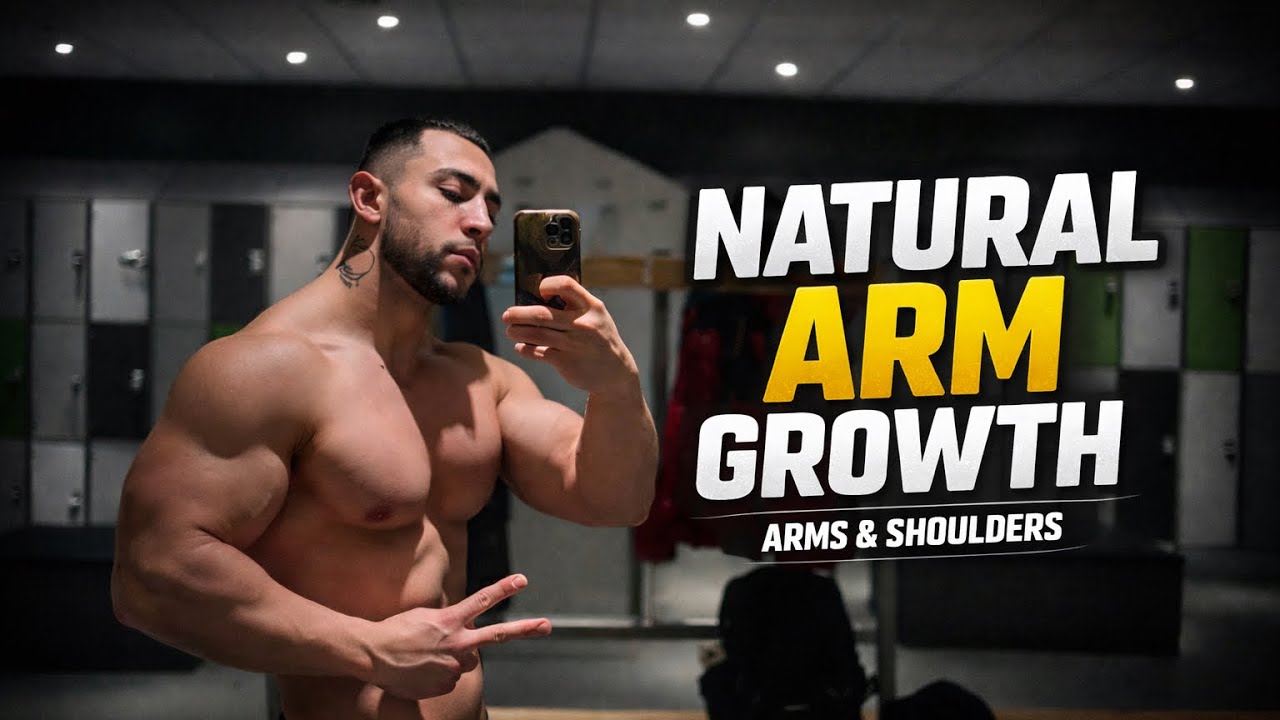 NATURAL ARM GROWTH - ARMS & SHOULDERS WORKOUT 