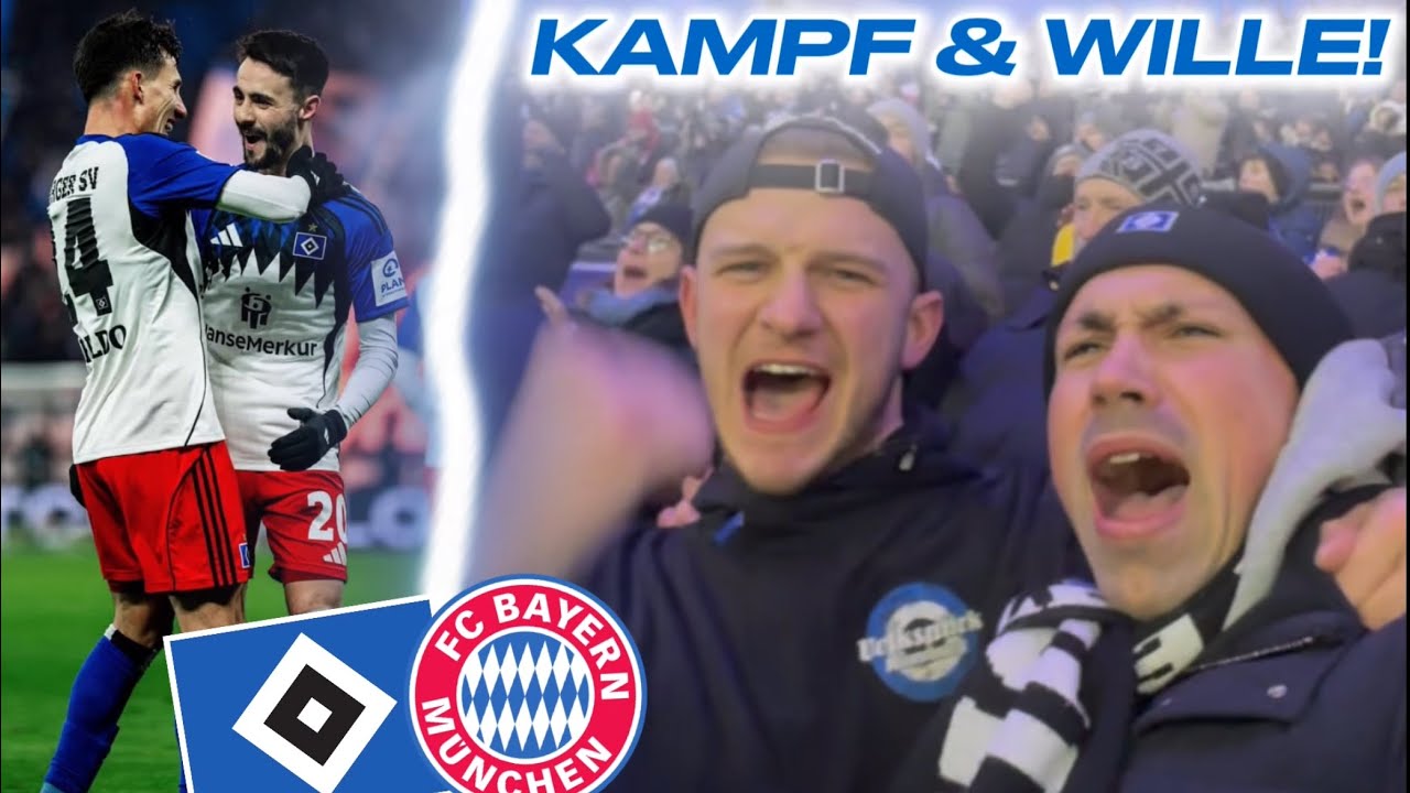 VOLKSPARK MAGIE 🔥 HSV mit PUNKTGEWINN vs. FC BAYERN MÜNCHEN im BUNDESLIGA-TOPSPIEL | STADIONVLOG 🚀