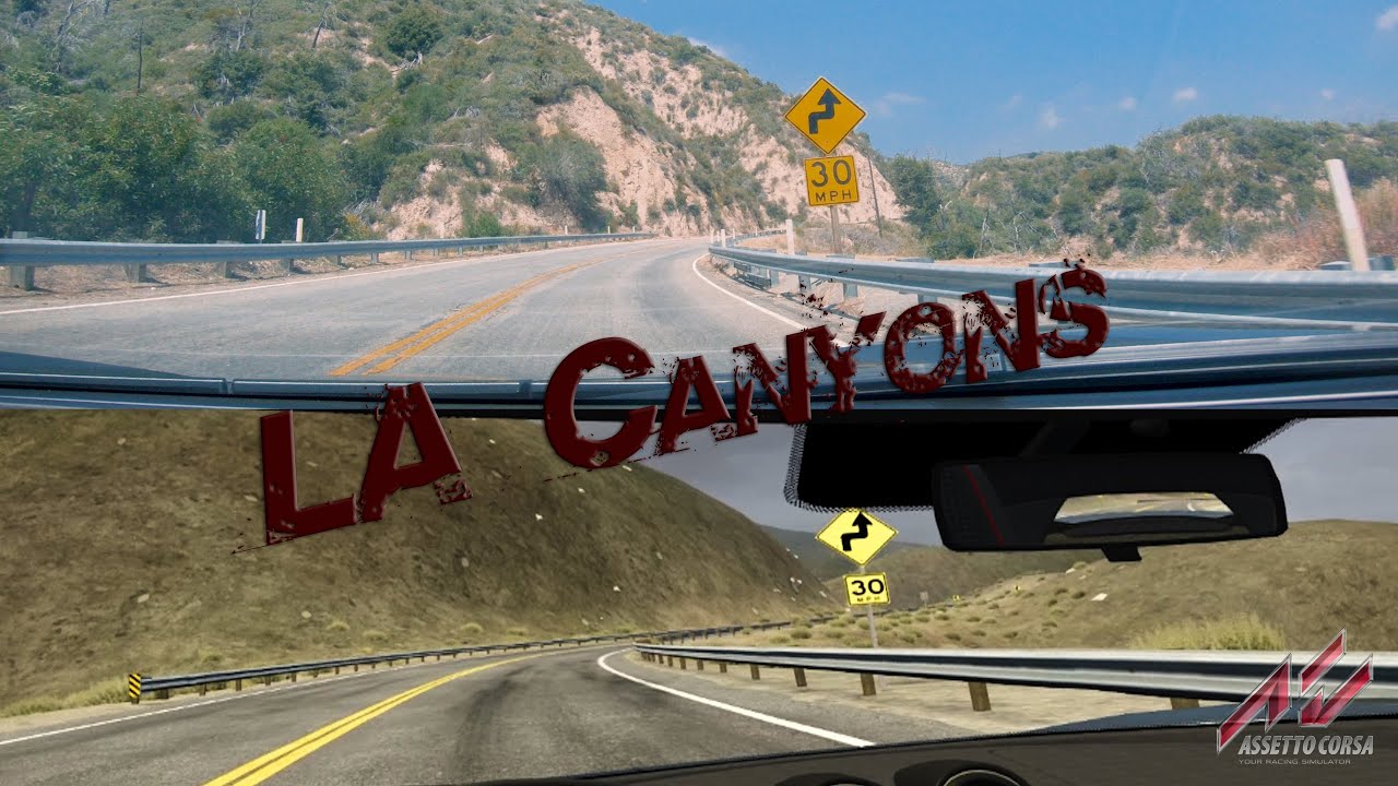 Assetto Corsa vs Real Life - LA Canyons