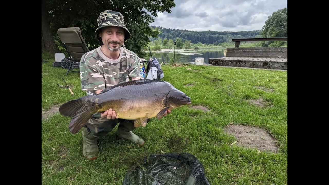 Ebenweiler Weiher Spinnfischen vom Boot