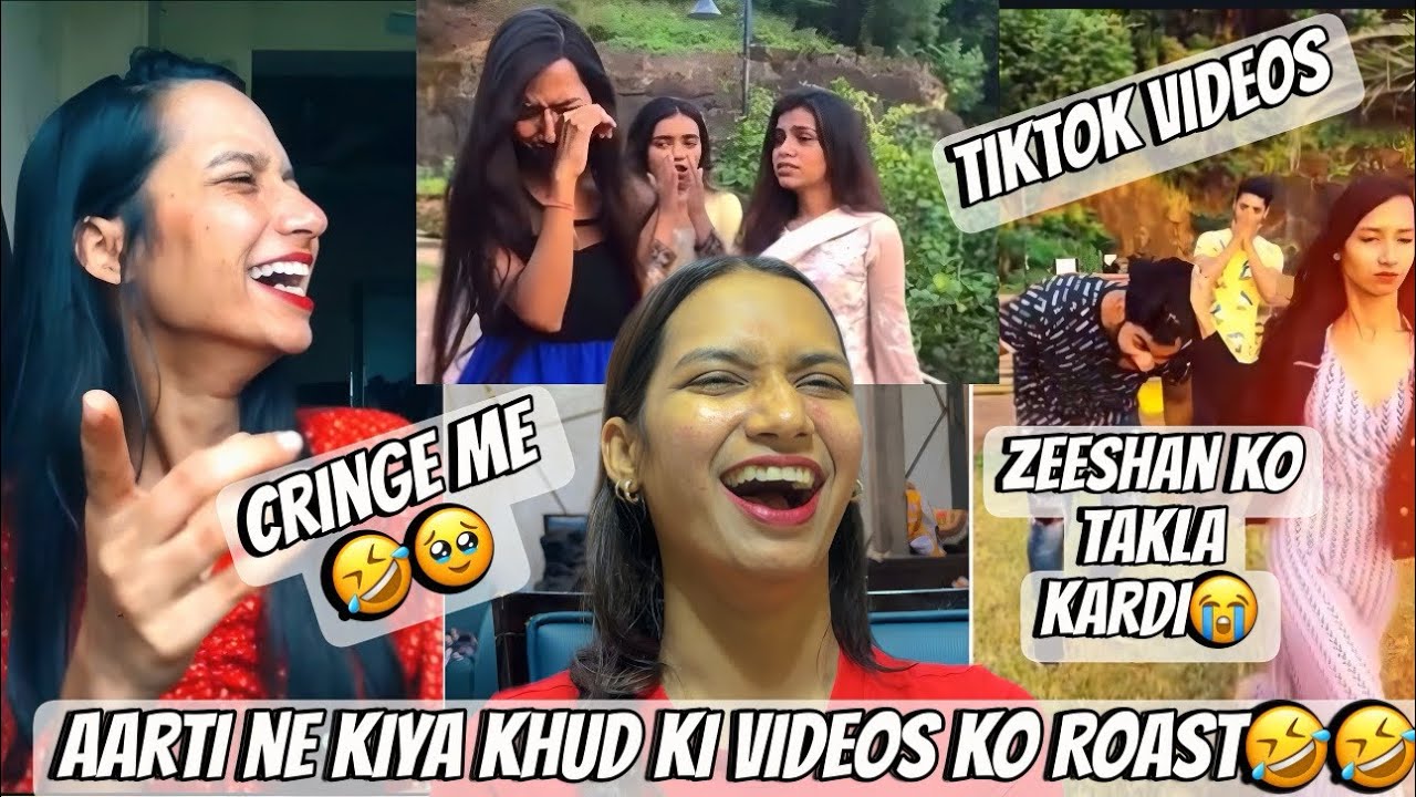 Aarti Ne kiya Khud ki Titok Video ko Roast🤣Zeeshan ko takla kardi tha😝Why Aarti ?? | Aarti vlogs |