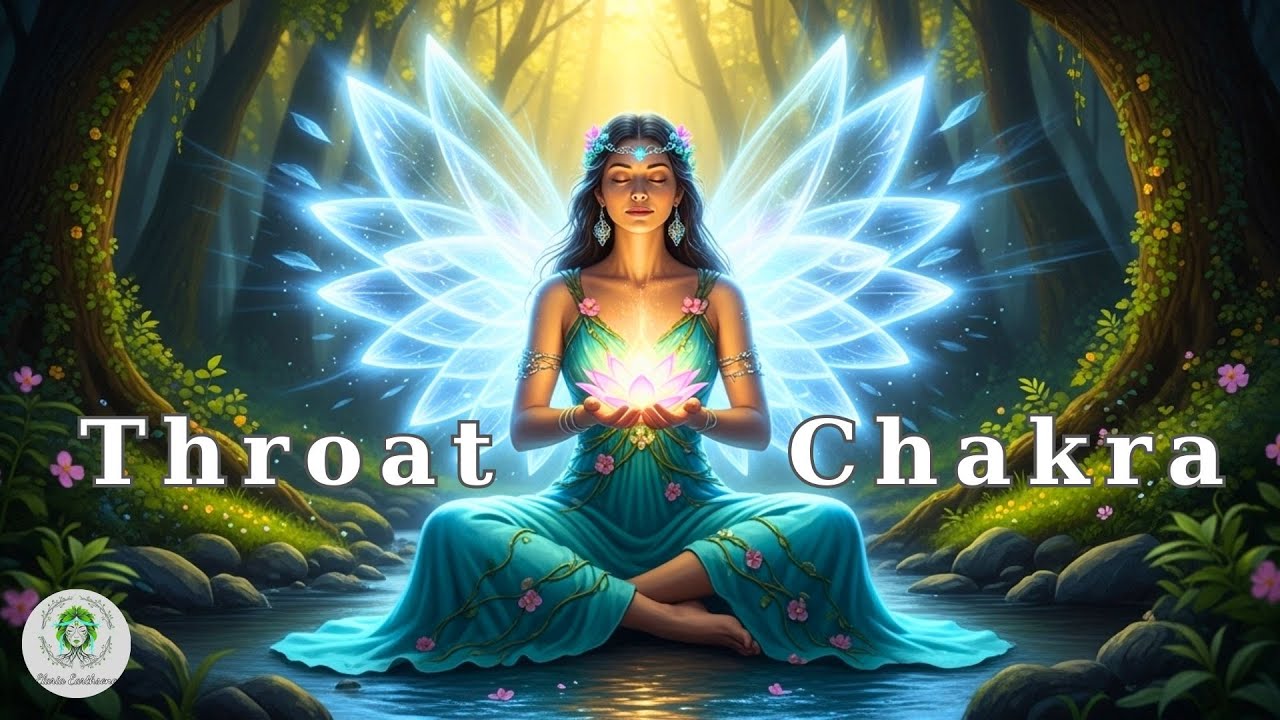 Release Blocked Energy & Align Your Inner Voice - 741Hz Throat Chakra Meditation Blue Energy of Gaia