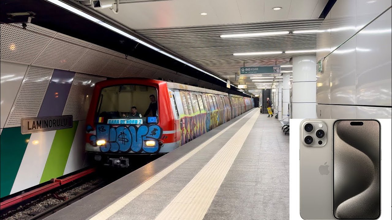 [4K 60fps HDR]Bucharest Metro-Astra IVA trains on M4 Line-Shot on iPhone 15 Pro Max