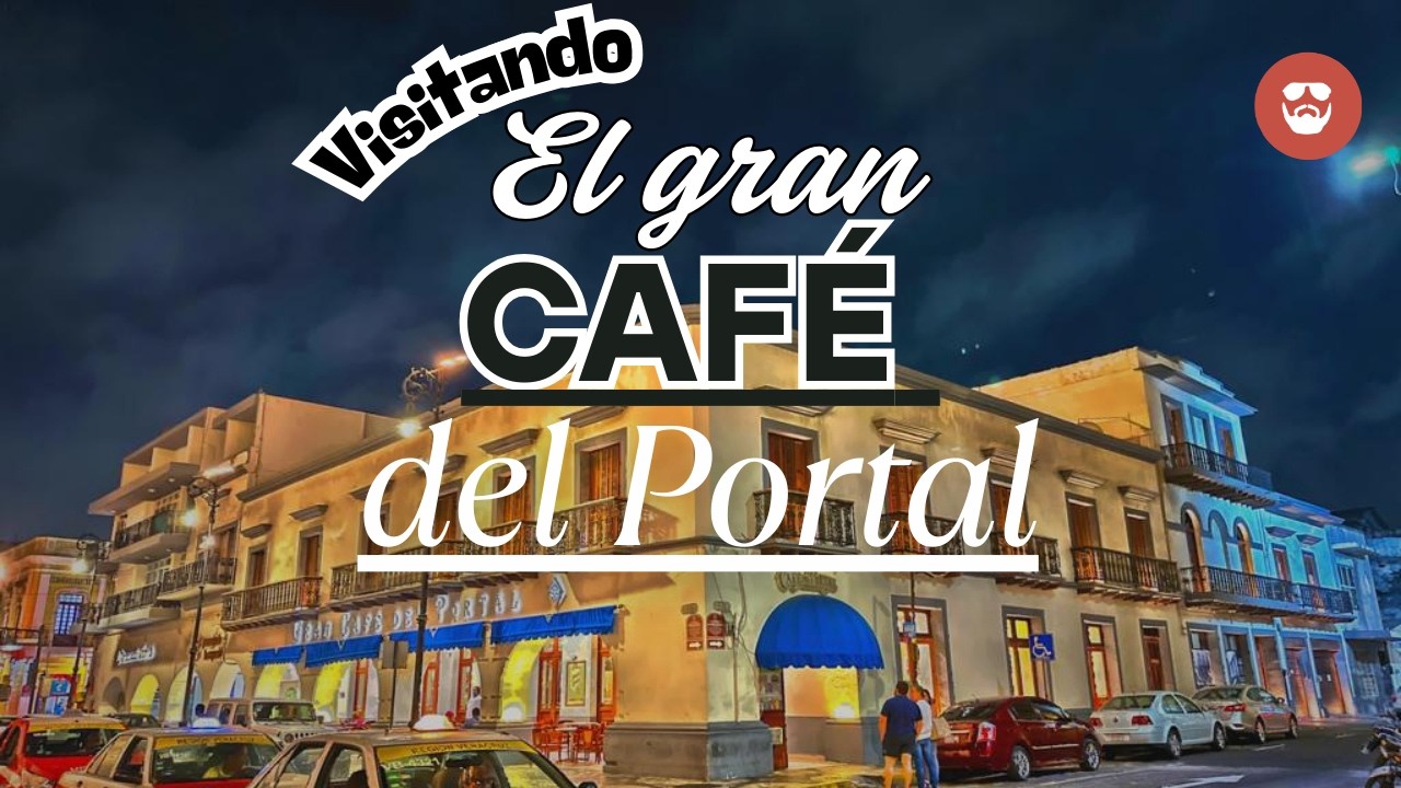 Visitando el gran café del portal