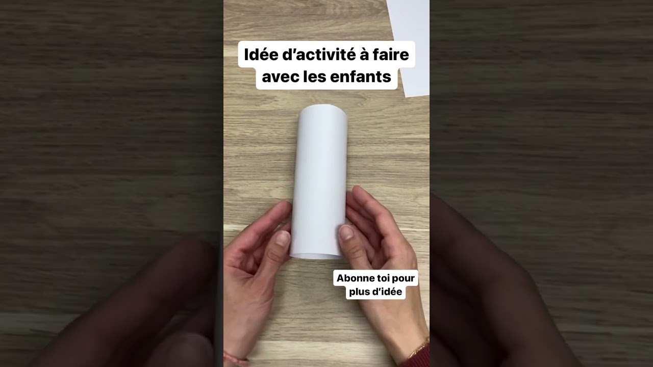 Id&eacute;e d&rsquo;activit&eacute; enfants #activitemanuelle #shortsvideo #activitiesfortoddlers #diy