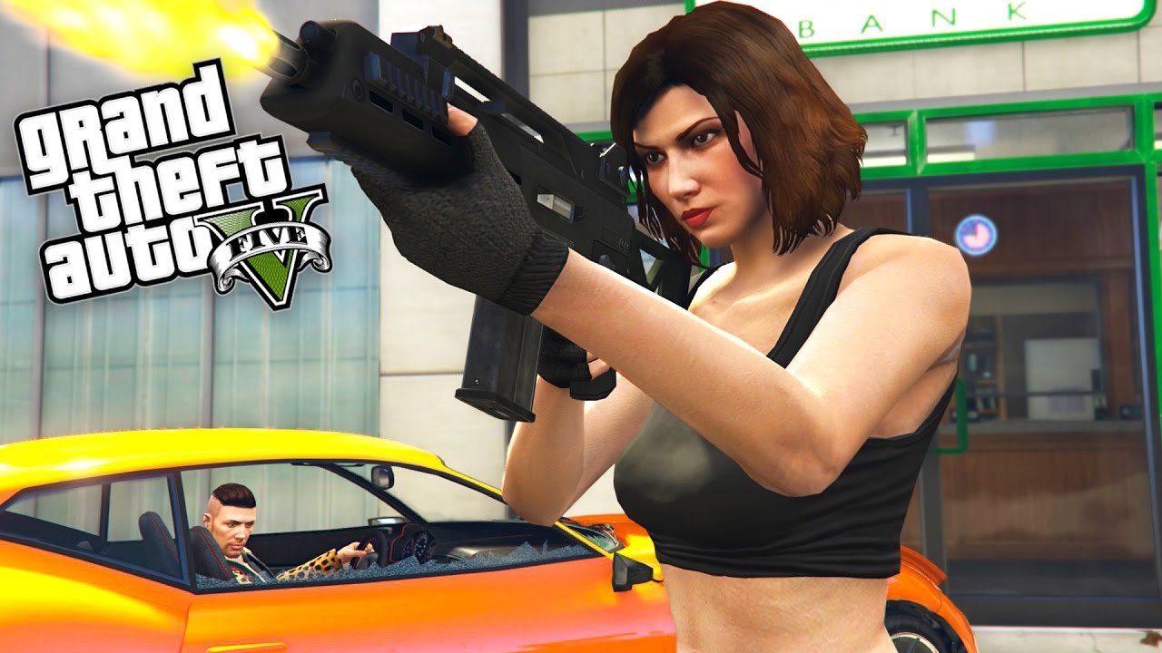 GTA 5 HEIST - ROBBING A BANK w/ TYPICAL GAMER!!