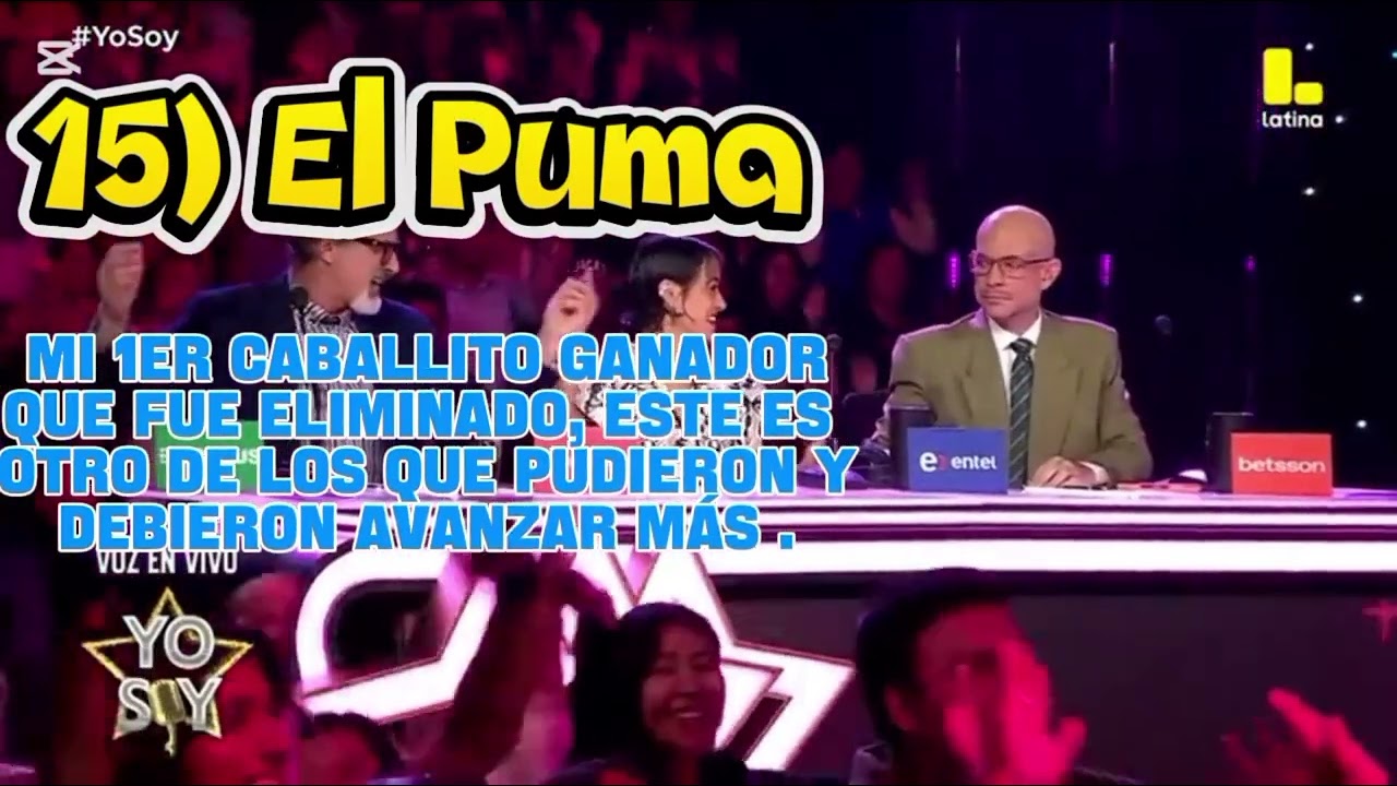 Orden de eliminación de Yo soy Perú 2025 (TEMPORADA 2)