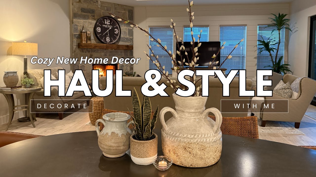 Cozy NEW Home Decor Haul & Styling 🏡 | HomeGoods, Walmart & Target | Affordable Decorate with Me!
