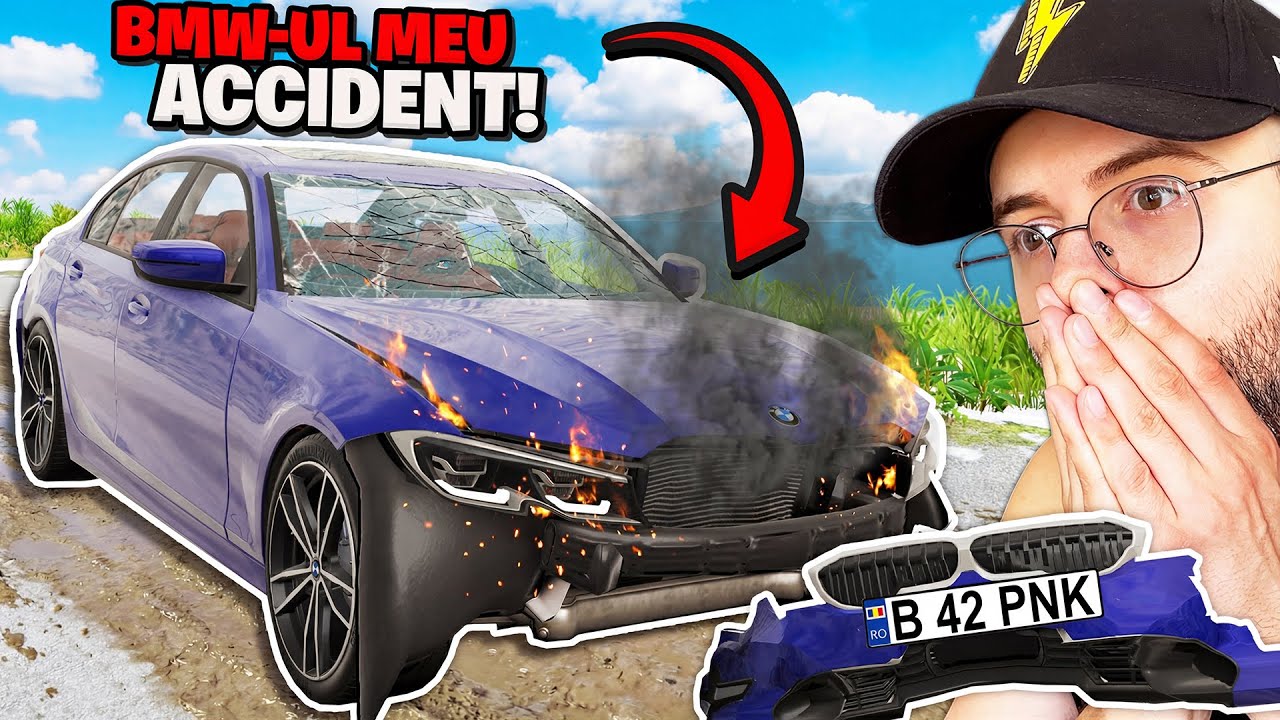 Am facut ACCIDENT cu BMW-ul meu pe BEAMNG...