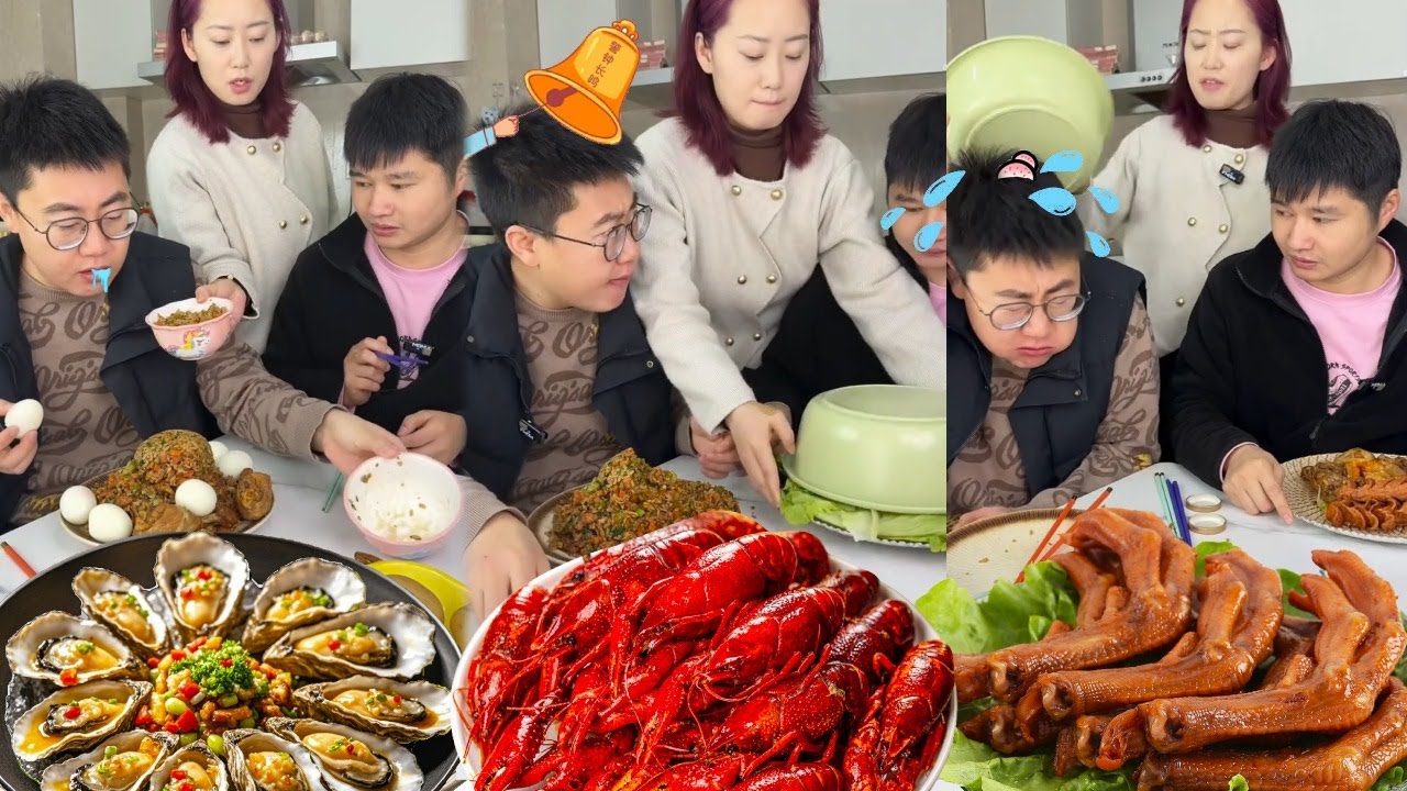 蠢哥哥抢走所有人的食物吃独食，妈妈准备生菜弟弟，等哥哥吃完才发现生菜下是大餐，和大餐无缘气哭了