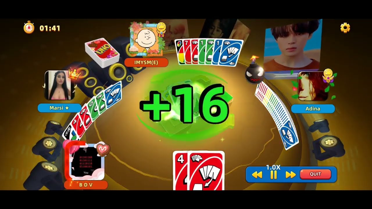 UNO! Mobile Game | Go Wild x1000 + Wild Reverse +4 and +6