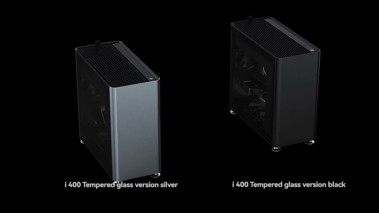 JONSPLUS i400 SG High Quality ATX Mid Tower PC Case, Simple Design Glass Side Transparent ,  Silver
