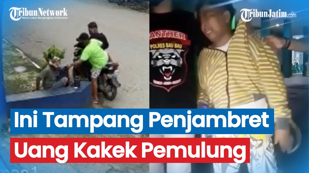 Inilah Tampang Pelaku Penjambret Uang Kakek Pemulung, Kaki Didor Polisi