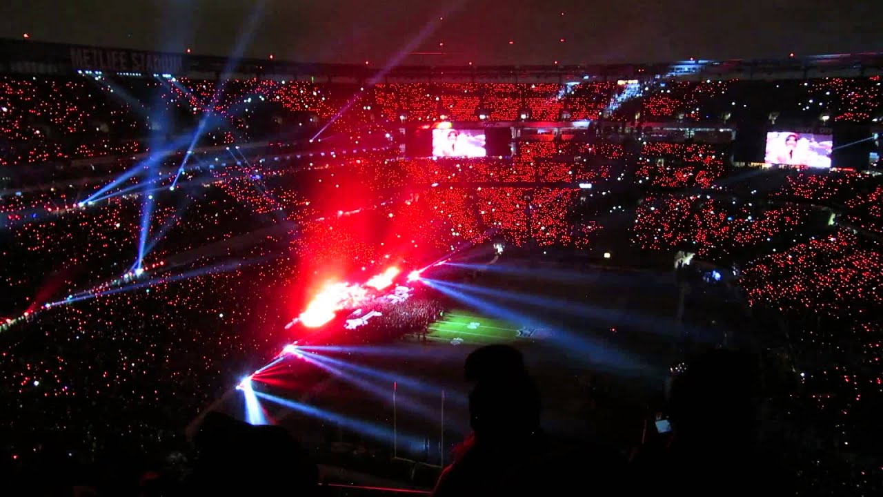 Halftime show at Superbowl XLVIII