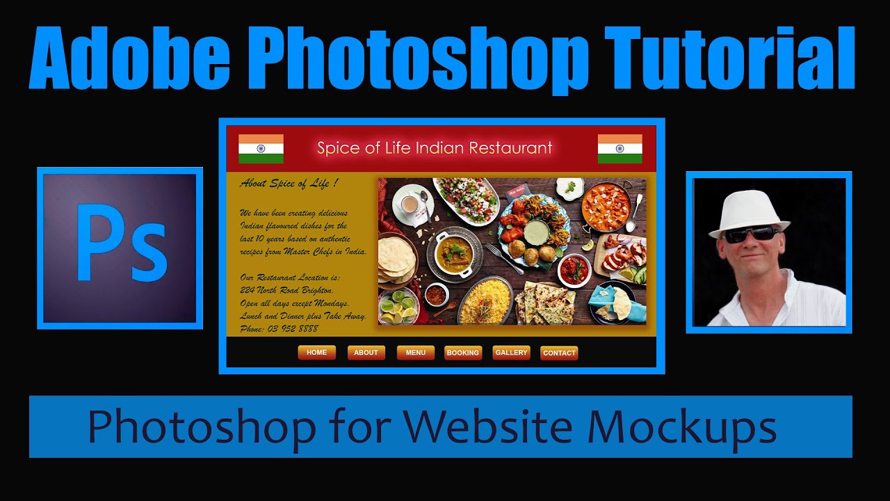 Photoshop Mockup Web Pages - Making Web Page Designs Using Photoshop - Make Web Buttons in Photoshop