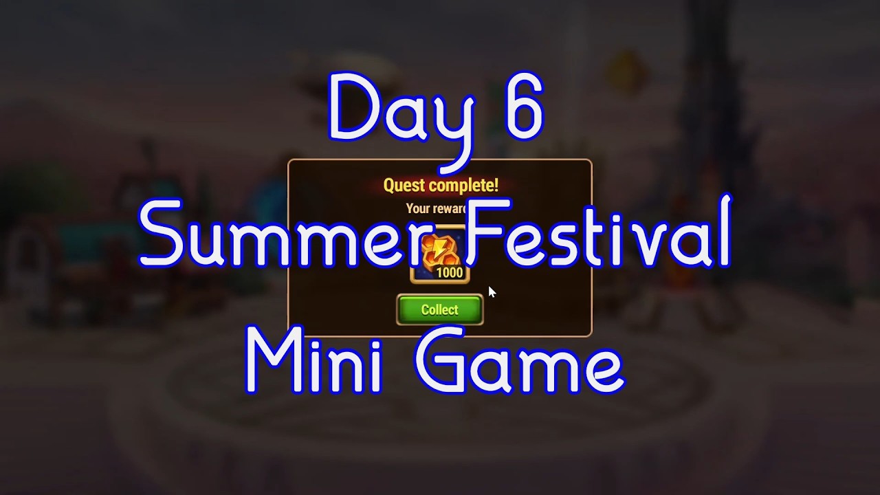 Day 6 Summer Festival Mini Game in Hero wars
