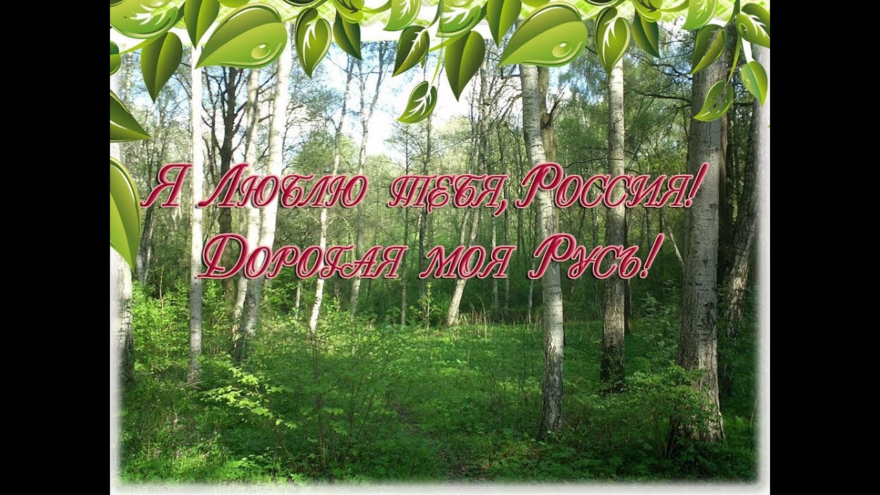 Я Люблю тебя, Россия! Дорогая моя Русь!