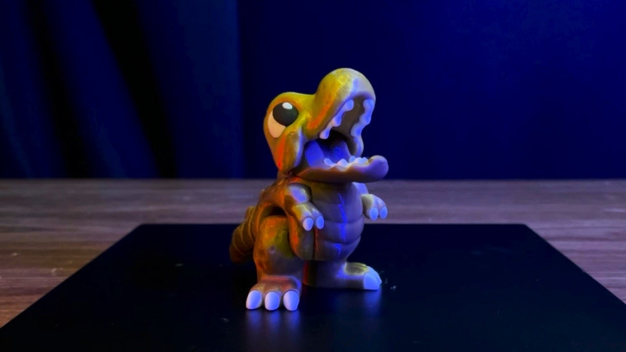 Articulated Cute T-Rex – Multi-Part 3D Print & Assembly