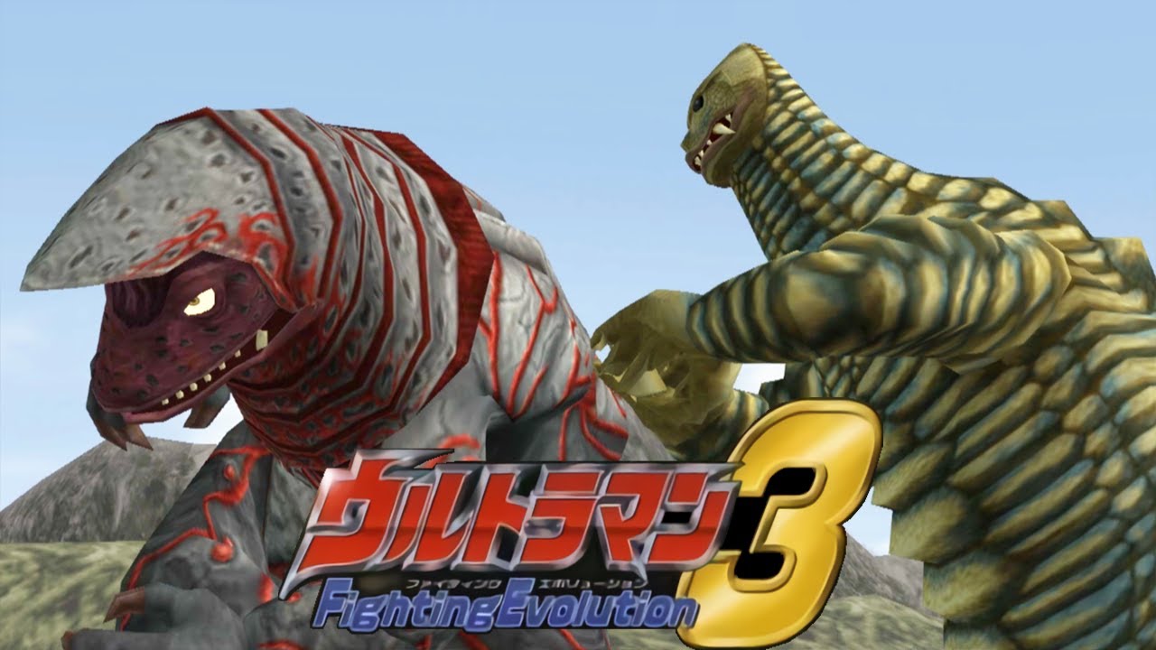 [PS2] Ultraman Fighting Evolution 3 - Red King vs Golza (1080p 60FPS)