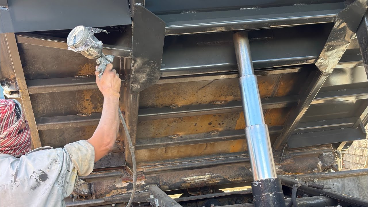 Painting a Heavy Truck Cargo Bed | Full Bodywork &Color Restoration