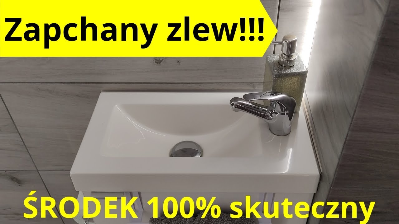 Jak odetkać zatkany zapchany odpływ zlew brodzika wanna Płyn 100% skuteczny