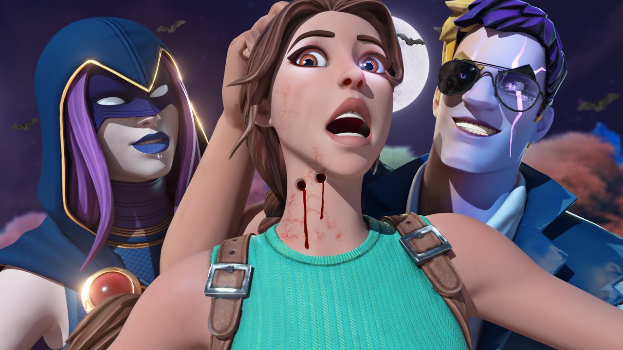 AGENT JONES & RAVEN'S LOVE BITE INFECTS LARA CROFT.... ( Fortnite Roleplay)