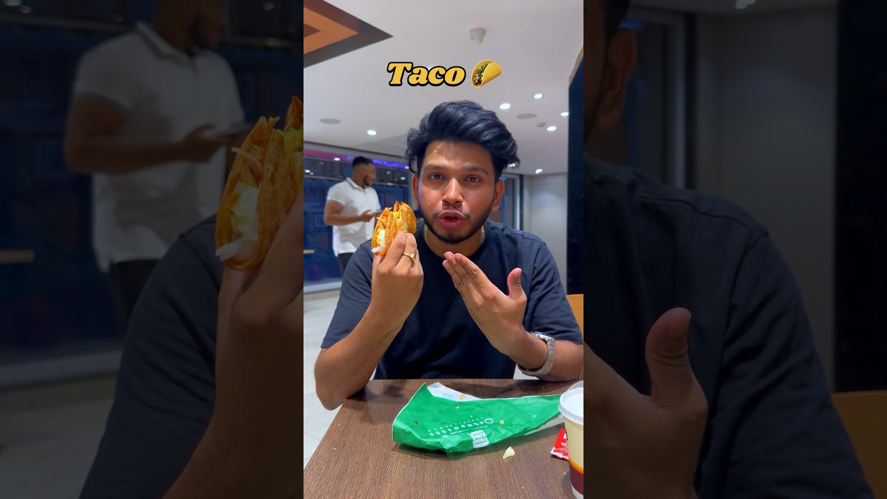 Burger King&rsquo;s Veg Taco 🌮😍 #shorts