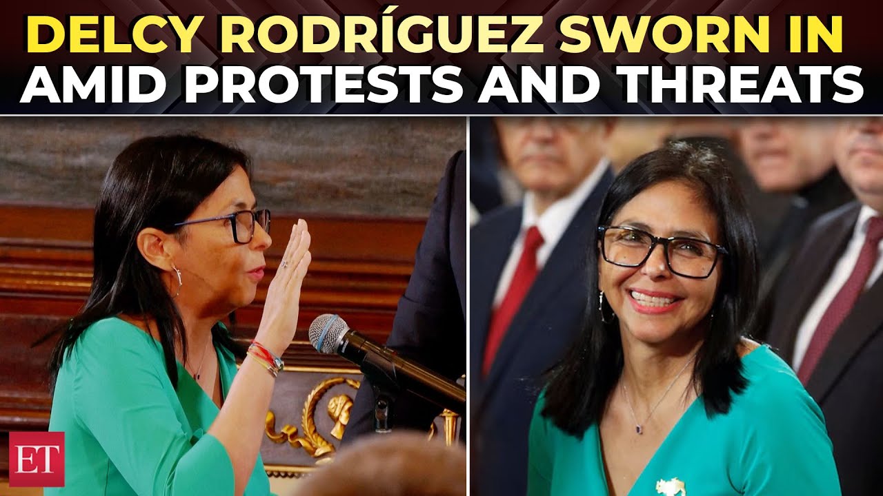 Delcy Rodr&iacute;guez formally sworn in as Venezuela&rsquo;s interim President amid pro-Maduro national protests