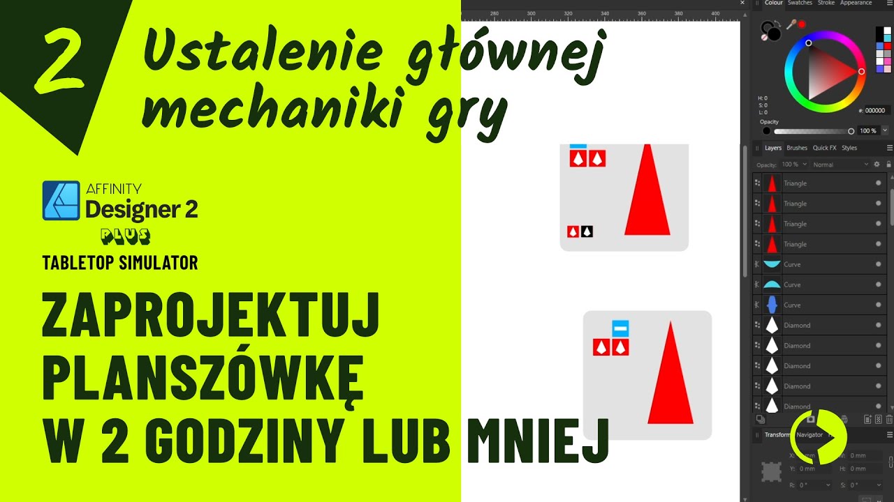 #2. Jak zaprojektować swoją pierwszą grę planszową? Tabletop Simulator i Affinity Designer