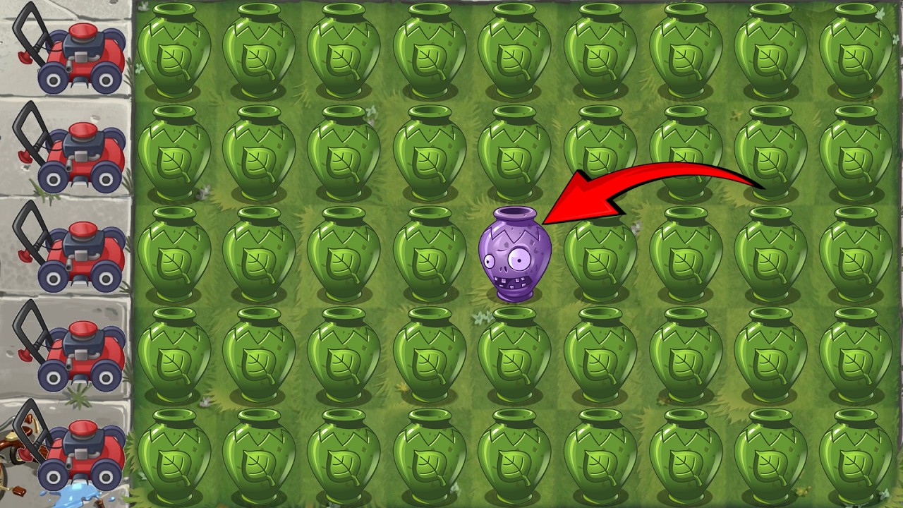 Мини-игра PVZ 2 - Новые растения и все горошины против всех зомби в VaseBreaker