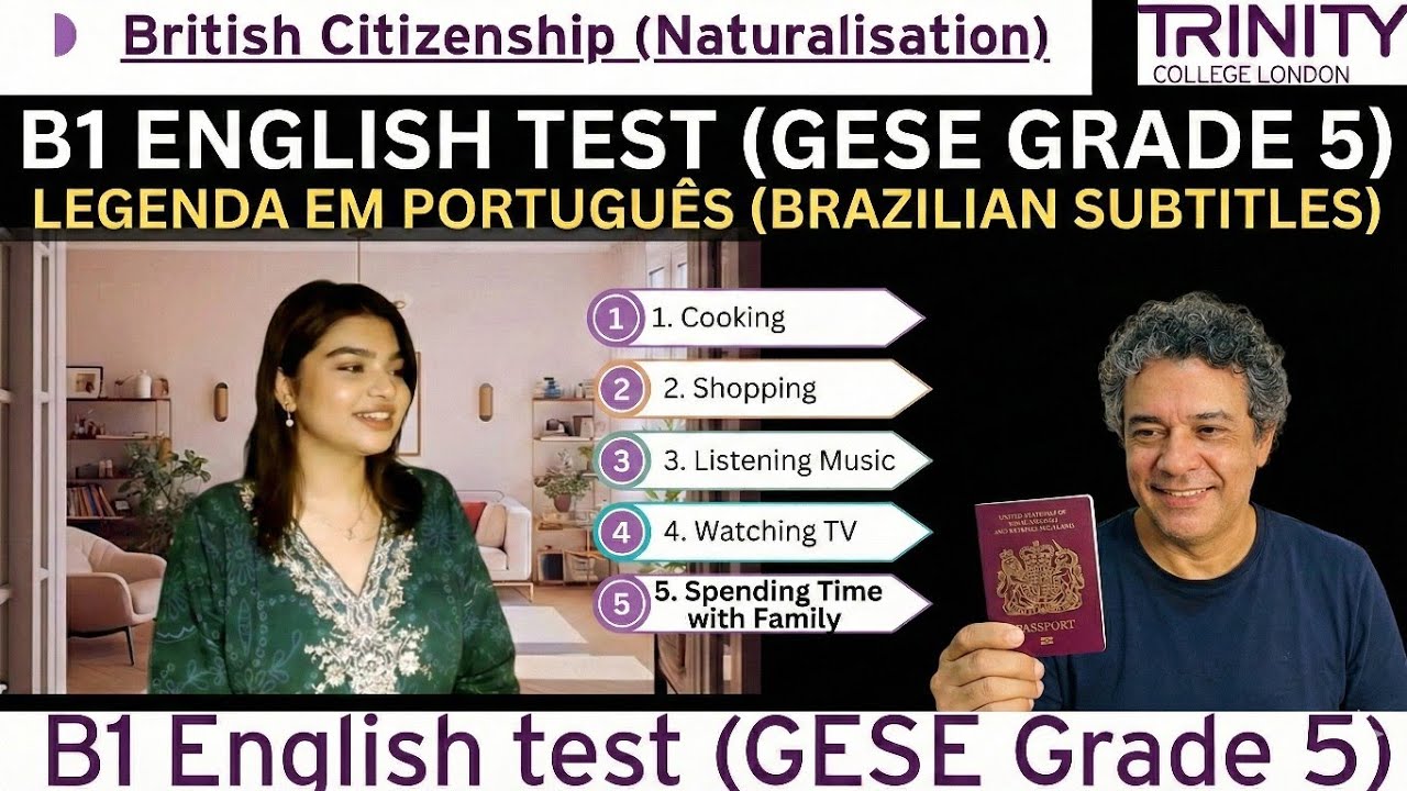 Full Test B1 English test (GESE Grade 5) | SELT British Citizenship| Trinity College London ILR UK