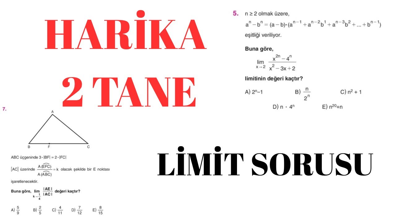 HARİKA 2 LİMİT SORUSU