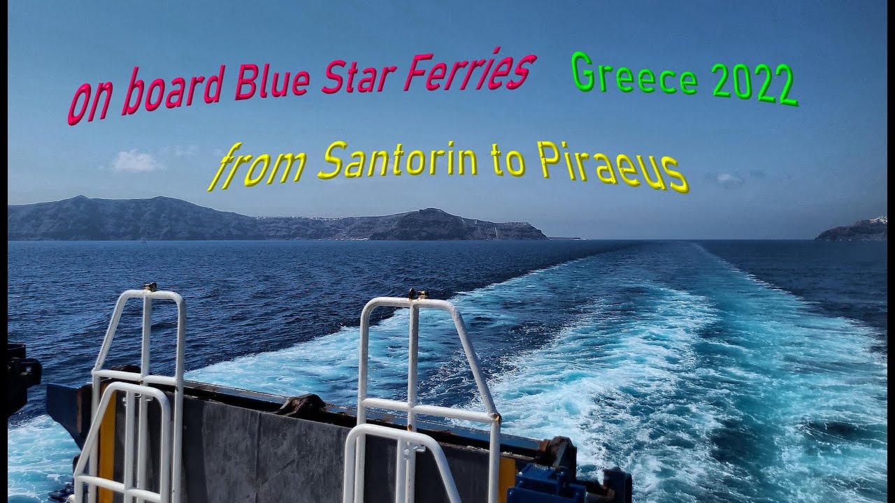 Santorin to Piräus, on board Blue Star Ferries 2022, original audio