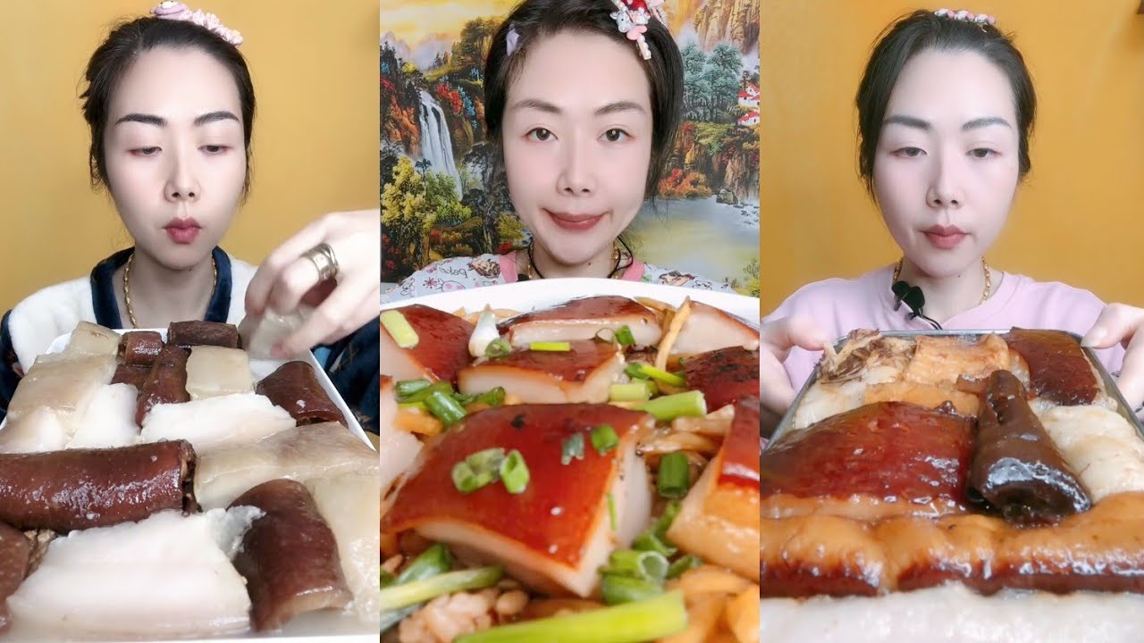 Eating Challenge: Eating pork braised pork belly beef 🍖🍖🍖#belly #pork #meat #cooking 