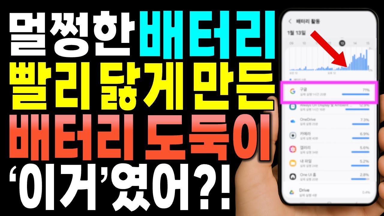 배터리 빨리 닳는 진짜 이유? '이 설정' 때문입니다! 99%가 모르는 수명 2배 최신 꿀팁