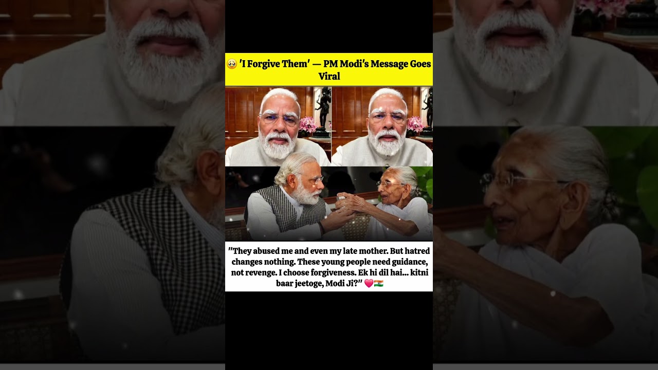 🥹 'I Forgive Them' &mdash; PM Modi's Message Goes Viral