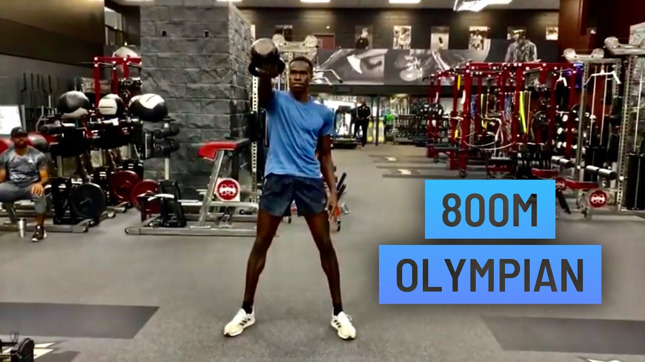Weight lifting session with a Track and Field World Medalist