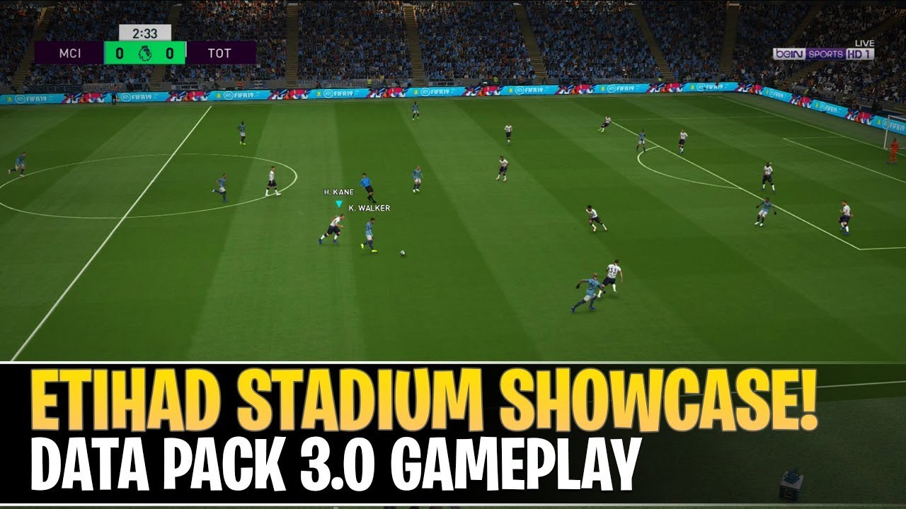 [TTB] PES 2019 - ETIHAD Stadium Showcase! - Data Pack 3.0 Gameplay!