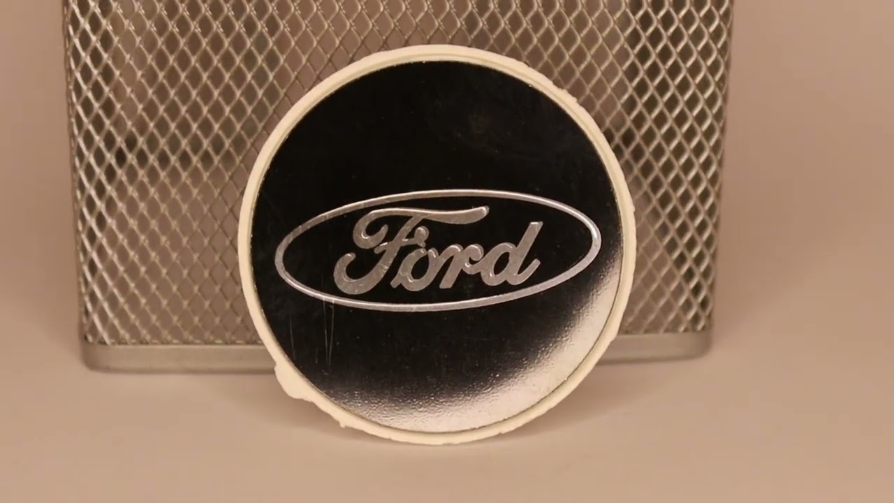 Ford Siyah Beyaz Jant Göbeği 55x50 mm. (4 Adet)