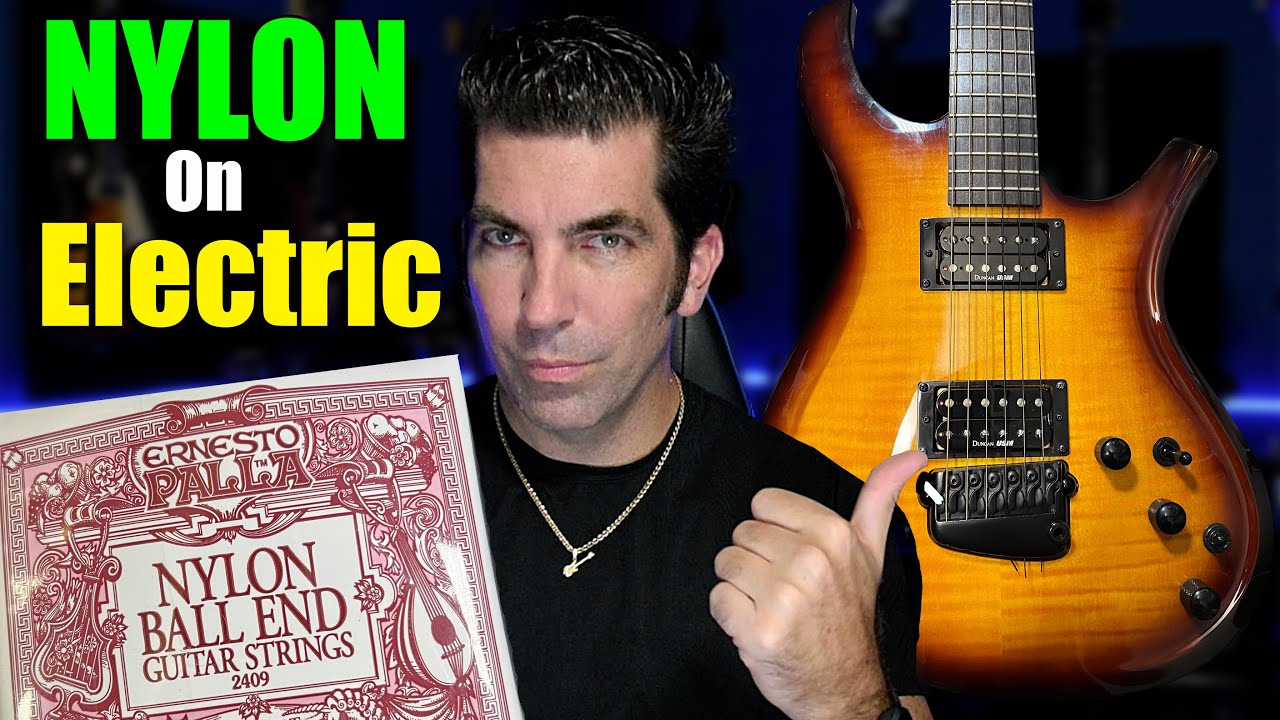 NYLON strings on an Electric Guitar