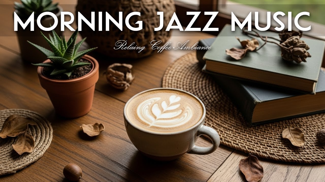 Morning Jazz Music 🎶 Bossa Nova Instrumental and Relaxing Jazz Cafe Music for Studying