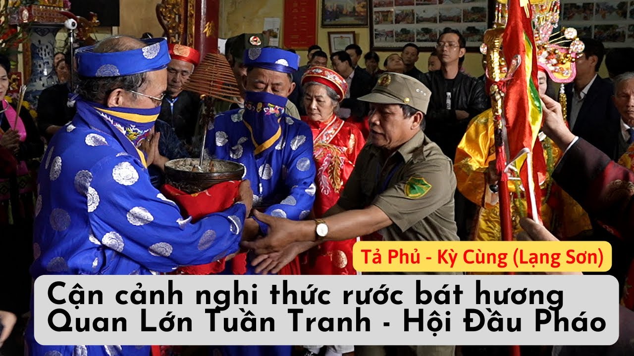 Hình ảnh rước bát hương ít người thấy  trong đền Tả Phủ lễ hội Đầu Pháo Lạng Sơn | Tuấn Tung Tăng