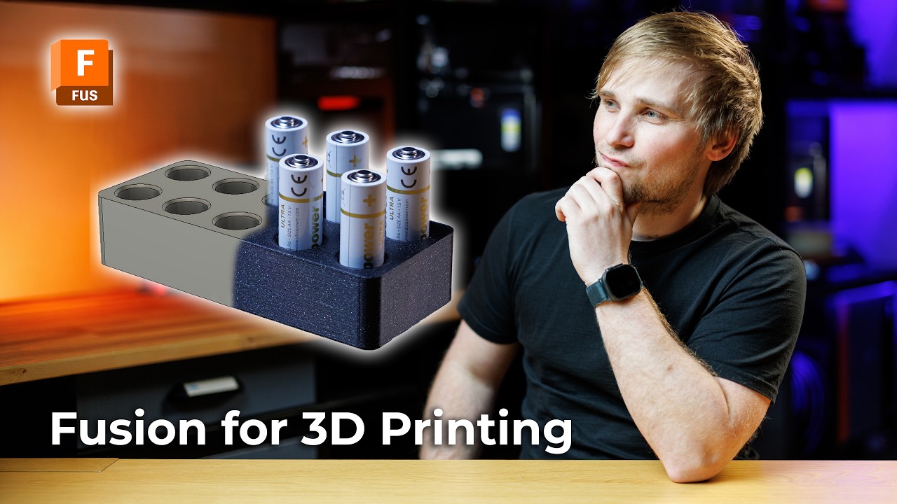 Fusion for 3D Printing Academy #01 | První model ve Fusionu od začátku po tisk