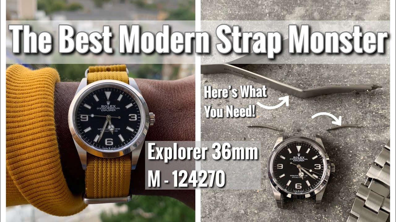 Rolex’s Best Strap Monster - The Explorer With Curved Spring Bars!
