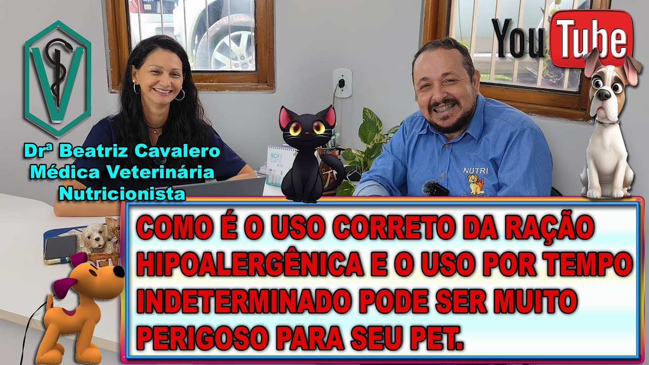 RAÇÃO HIPOALERGÊNICA POR TEMPO INDETERMINADO E DE FORMA ERRADA PODE CAUSAR DANOS A SAÚDE DO SEU PET.