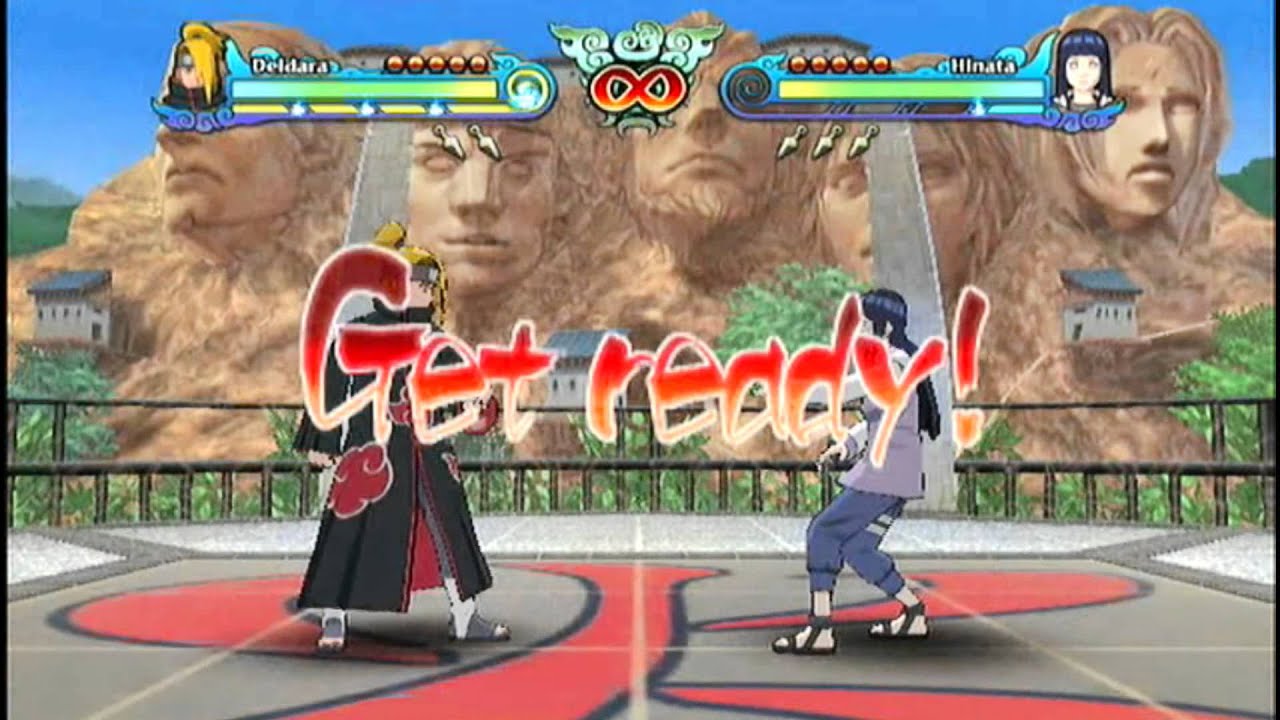 Naruto Clash of Ninja Revolution 3 Shipuuden:  Hinata V.S Deidara